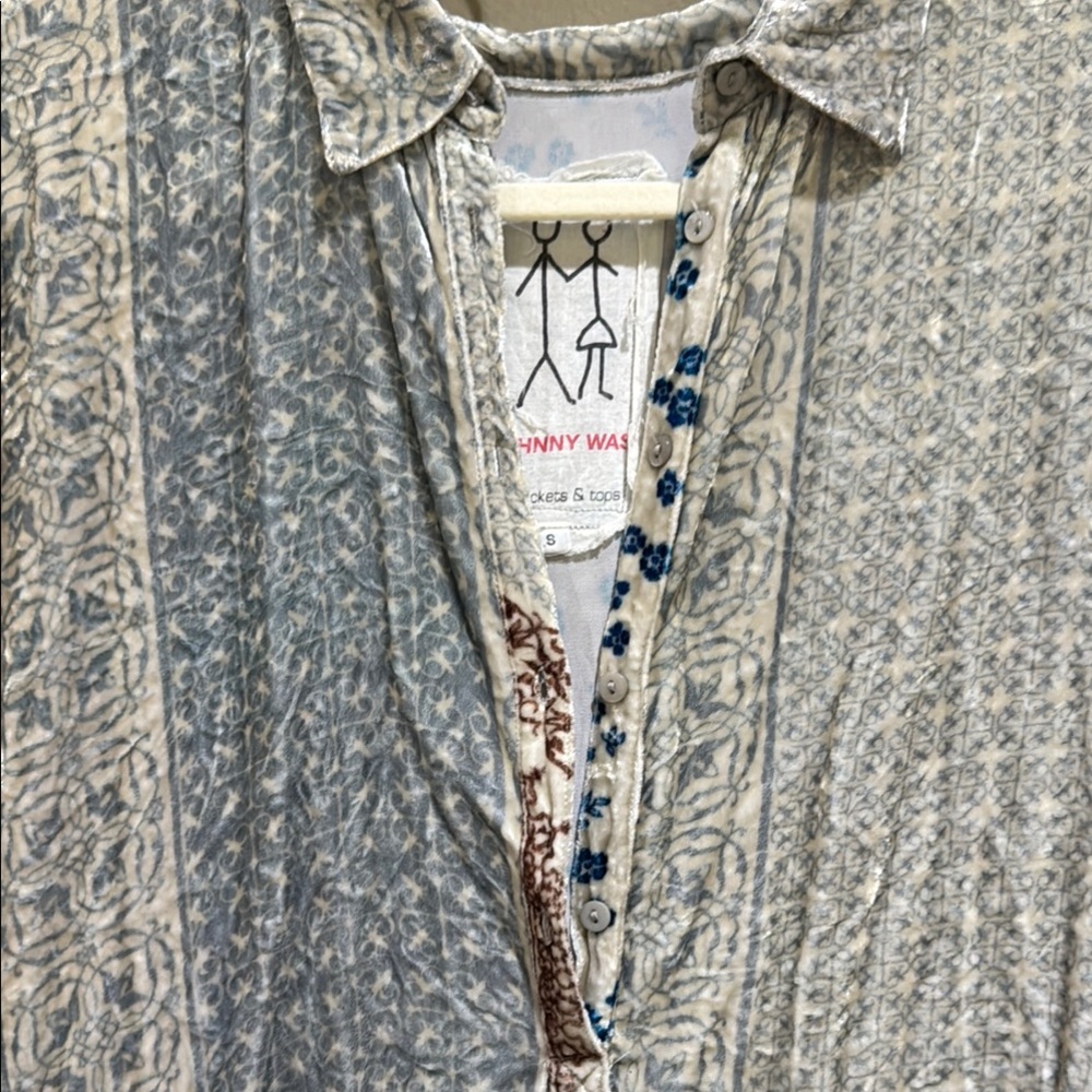 Johnny Was Patchwork Floral Blouse - image 2